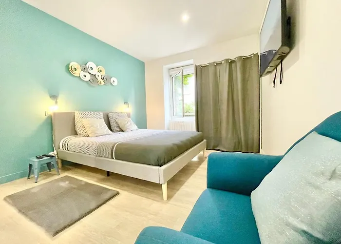 Lorient - L\'Escapade - Lit Queen Size - Proche Centre Et Gare - Internet Haut Debit Fibre